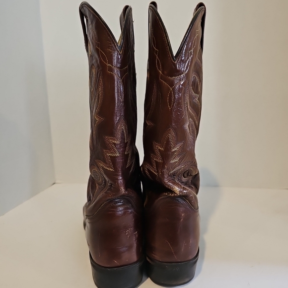 Dan Post Milwaukee Men's 12B Brown Leather Western Cowboy Boots DP 2111R - Picture 4 of 9